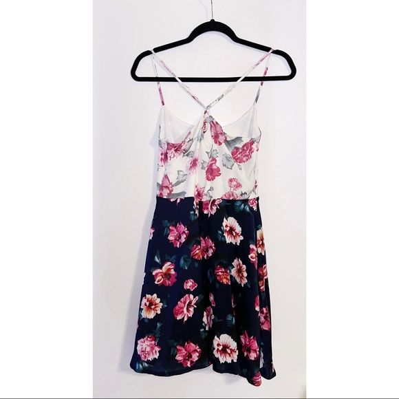 NWOT Strappy Floral Tank Dress | Feminine 90s Balletcore Coquette Twee - Picture 5 of 6